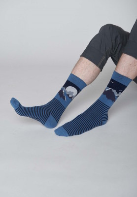 Chaussettes coton bio motifs originaux homme