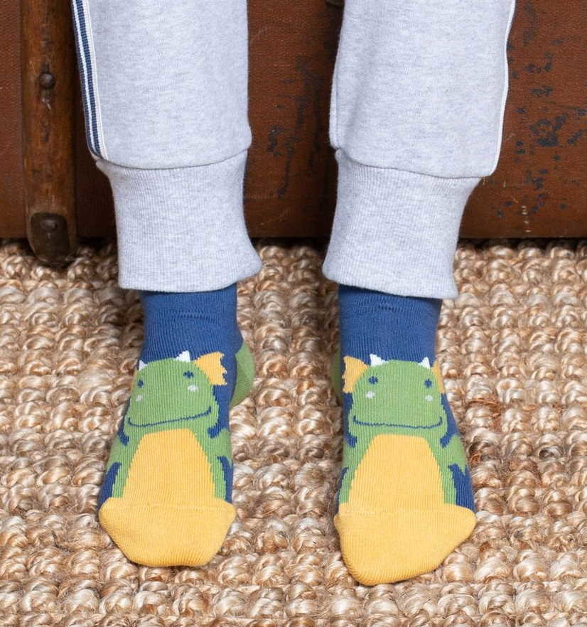3 paires de chaussettes en coton bio pour enfant motif Dragon
