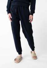 Pantalon de jogging femme en coton bio couleur bleu marine