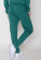 Pantalon jogging coton bio vert pour femme