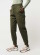 Pantalon coton bio couleur kaki