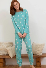 Pyjama coton bio motif lapins