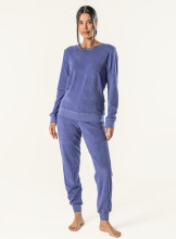 Pyjama éponge de coton bio femme