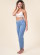 Pantalon pyjama bleu lavande femme