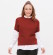 Petit pull manches courtes en coton bio rouge