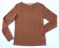 T-shirt coton biologique couleur caramel