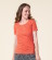 T-shirt coton bio orange pour femme