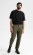 Pantalon cargo en coton biologique couleur olive