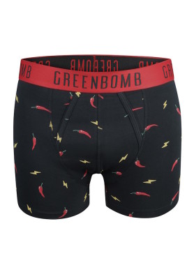 Boxer original motif piment en coton bio